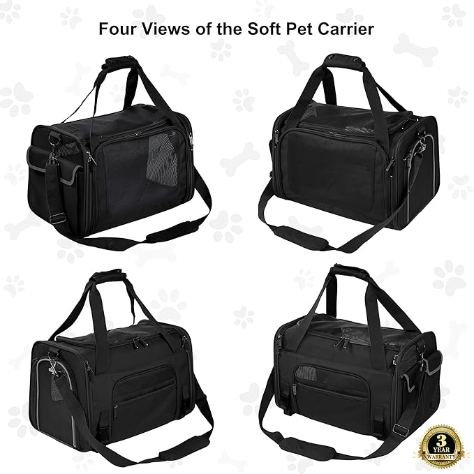 EliteField Deluxe Soft-Sided Pet Carrier, Travel Bag - Image 4