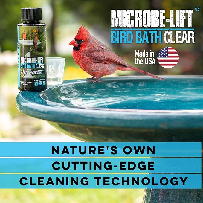 Microbe-Lift Bird Bath Clear Two-in-One Water Cleaner – 4 Oz – Safe - Image 2