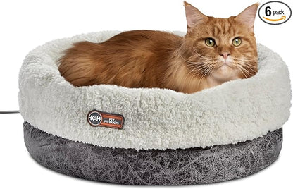 K&H Pet ProductsHeated Cat Bed Indoor, Thermo-Snuggle Cup Bomber Soft Heated by KHPetProducts