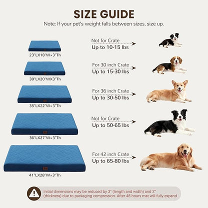 Orthopedic Dog Beds for Medium Dogs, Washable Pet Bed Mat - Image 4