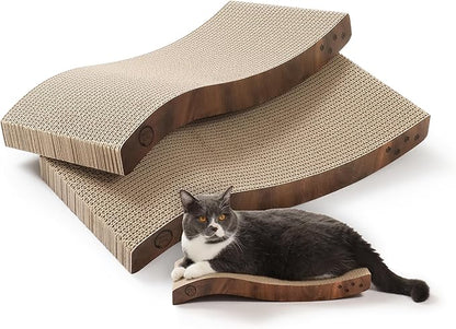Reversible Wave Cat Scratcher for Indoor Cats by %E7%8C%AB%E5%A3%B1