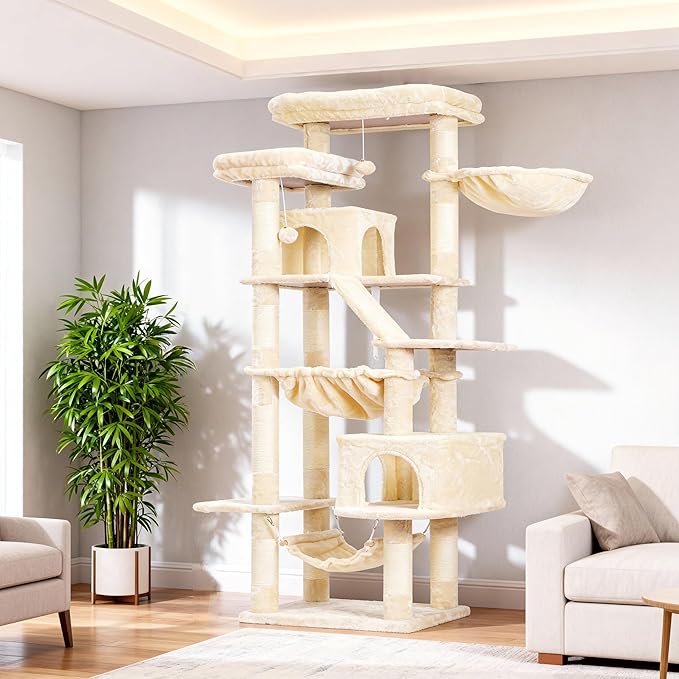 Heybly Cat Tree, 71-Inch-Tall Tower - Image 2