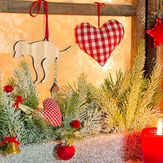 Pet Dog Christmas Ornament, Wooden Christmas Tree Decorations Naughty Quirky - Image 3