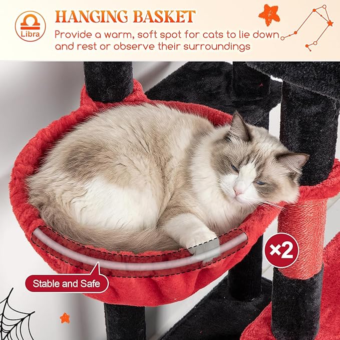 Globlazer Heavy Duty Cat Tree 78 inch Sturdy Gothic Cat Tower - Image 4