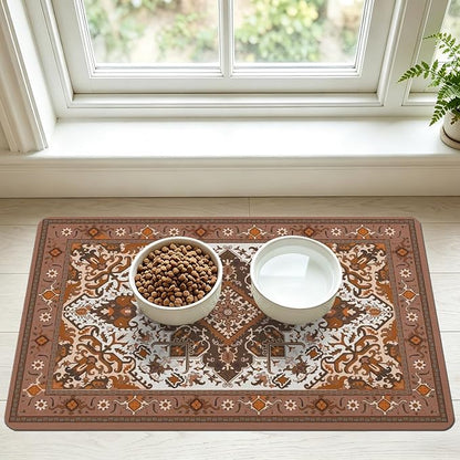 Pet Feeding Mat for Floors Waterproof Dog Mat for Food and Water Absorbent by Unknown