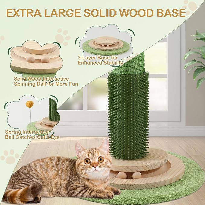 Cat Scratching Post, 45 Inch Tall Cat Scratcher Tree - Image 2