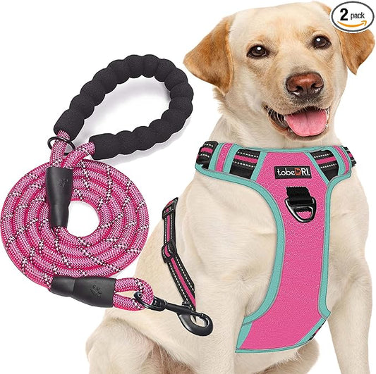 tobeDRI No Pull Dog Harness Adjustable Reflective Oxford Easy Control Medium by tobeDRI