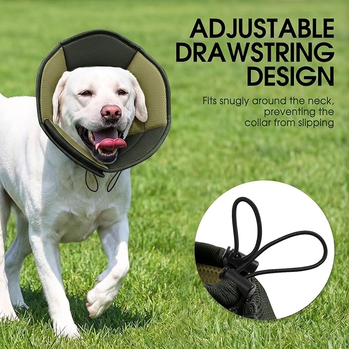 Dog Cone - Soft Cone for Dogs to Stop Licking, Pet E-Collar Alternative After - Image 4