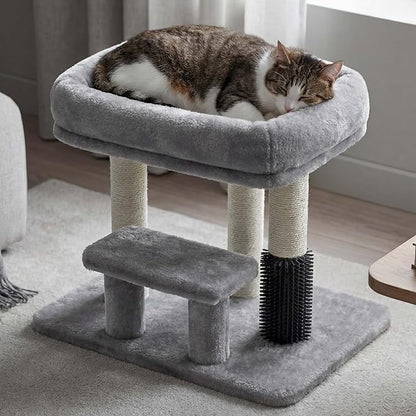 Heybly Cat Scratching Post, Small Cat Tree Tower by HEYBLY