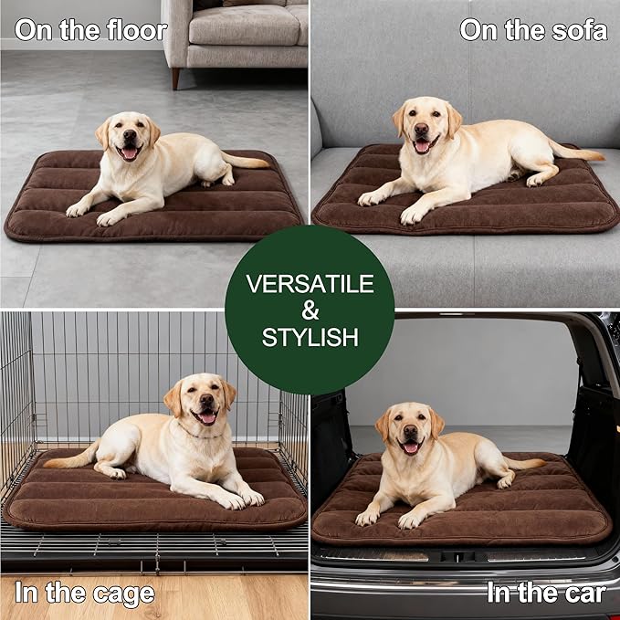 Dog Bed Mat, Reversible Dog Crate Pad - Image 8
