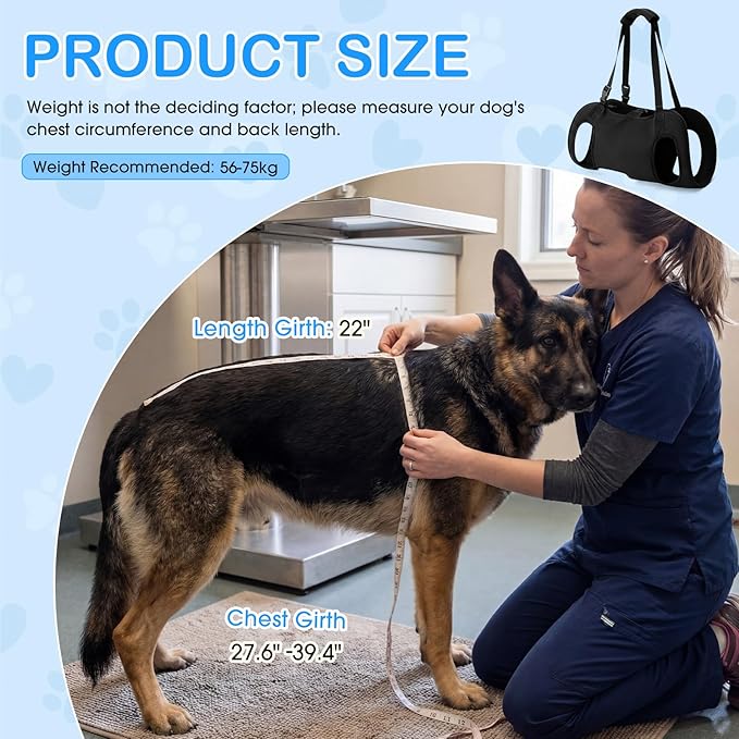 Shinylin Dog Carry Sling Emergency Backpack Pet Legs Support and Rehabilitation - Image 4