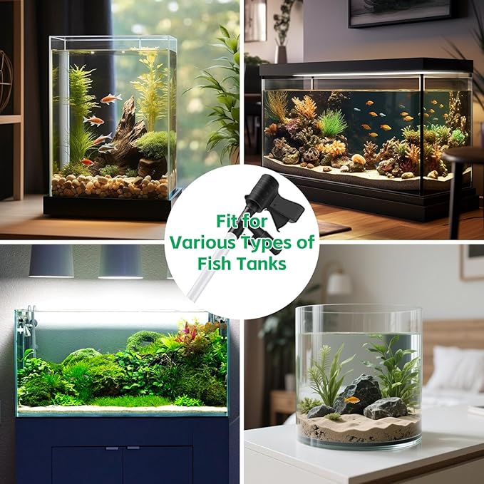 FISORAS Aquarium Gravel Cleaner, Fish Tank Cleaner Gravel Vacuum - Image 4