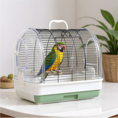 Portable Bird Cage Carrier, Travel Parrot Cage by Unknown