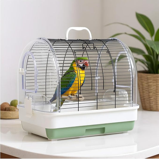 Portable Bird Cage Carrier, Travel Parrot Cage by Unknown
