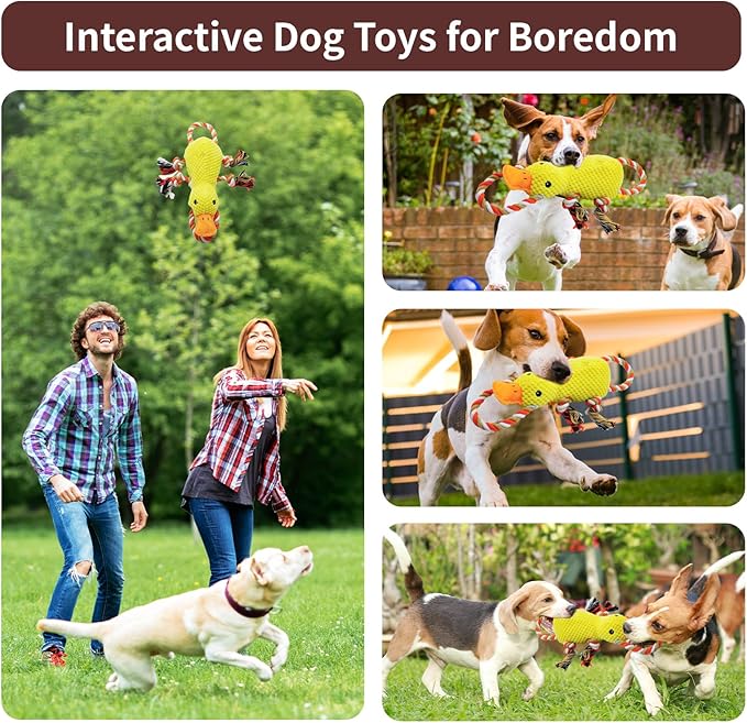 YZHDUXIU Tug of War Dog Toy, Squeaky Dog Toys Interactive Duck Puppy Toys to - Image 7