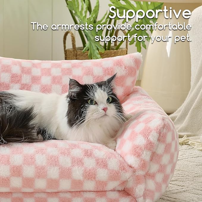 Hollypet Cat Bed Fluffy Plush Multifunctional Double-Layer Machine Washable - Image 4