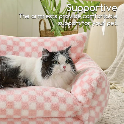 Hollypet Cat Bed Fluffy Plush Multifunctional Double-Layer Machine Washable - Image 4