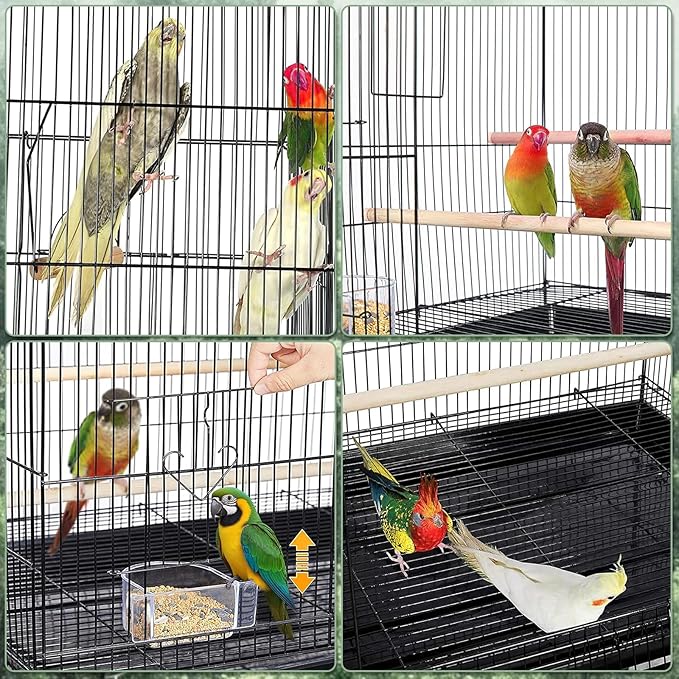 Portable Bird Cage Carrier, Travel Parrot Cage - Image 6