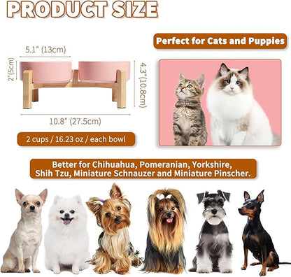 Elevated Ceramic Dog Bowl Set - Image 2