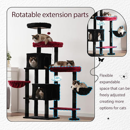 Hey-brother Cat Tree Tower, Scratching Posts - Image 2