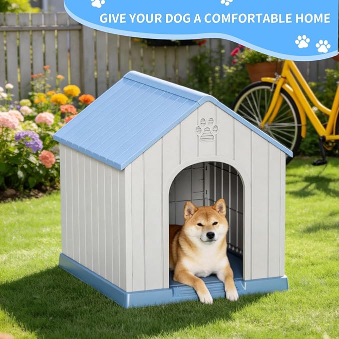 DRATO Indoor & Outdoor Dog Houses, Resin Material Dog House - Image 3