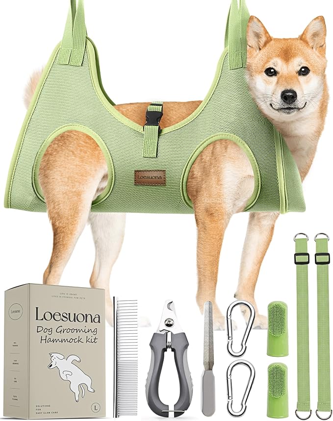 Dog Grooming Hammock – for Dogs Cat Grooming Hammock, Dog Sling for Nail by Unknown