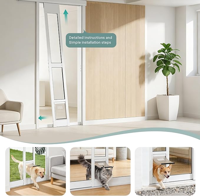 Sliding Glass Door Pet Door Insert - Image 7