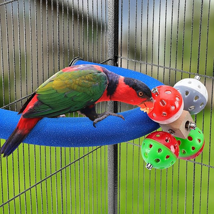 FrgKbTm U Shape Parrot Perch Stand Toy Bird Platform Sand Paw Grinding Clean - Image 7