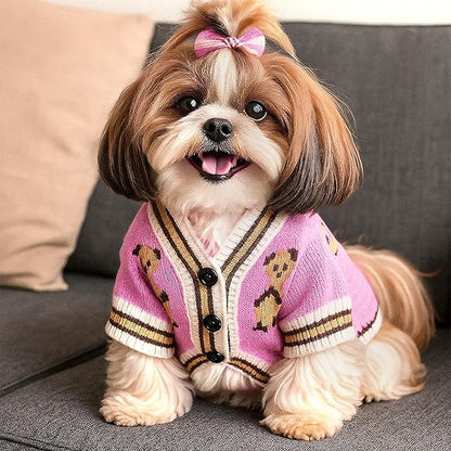 ABRRLO Small Dog Sweaters Cute Bear Dog Cardigans Clothes - Image 7