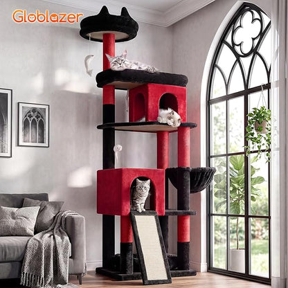 Globlazer Heavy Duty Gothic Cat Tree, 72in Large Cat Tower - Image 8
