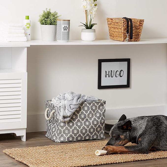 Bone Dry Pet Storage Collection Lattice Paw Print, Medium Rectangle - Image 6