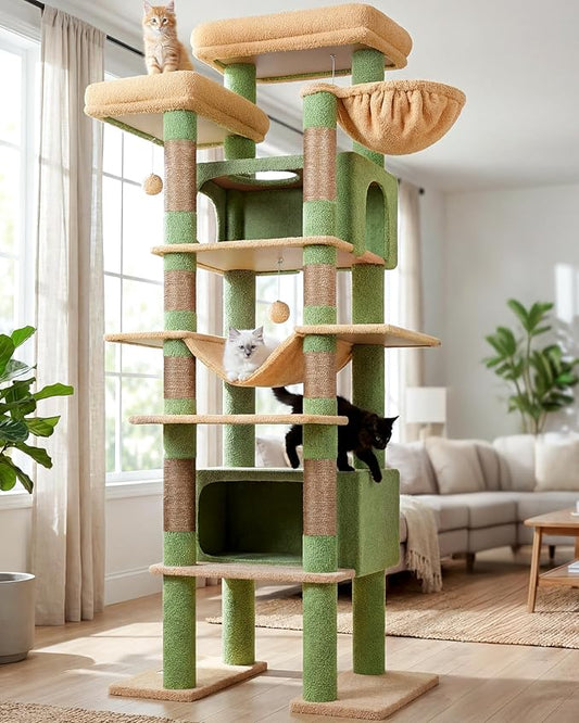 Globlazer XXL Cactus Giant Cat Tree, 83 Inch Heavy Duty Cactus Tall Cat Tower by Globlazer
