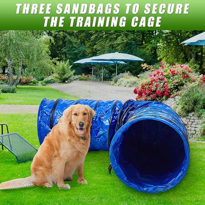 Briwooody 24 in 10 Foot PVC Dog Agility Tunnel - Image 6