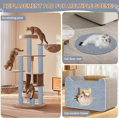 Cat Scratching Mat, 118.5"x15.9" Trimmable Self-Adhesive Cat Scratch Carpet - Image 5