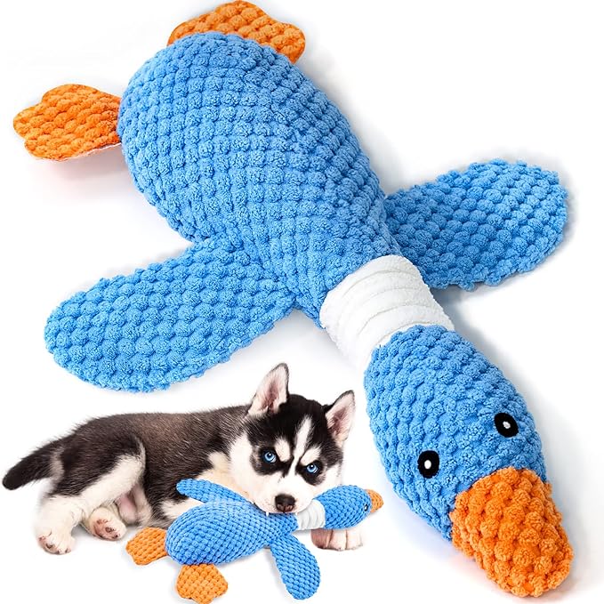 Vitscan Upgraded Goose Indestructible Dog Toys by VITSCAN