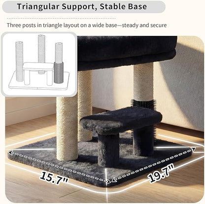 Heybly Cat Scratching Post, Small Cat Tree Tower - Image 6