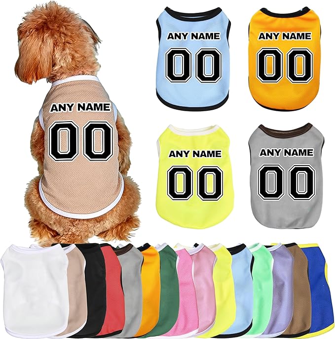 Custom Dog Jersy, Personalized Dog Shirt by Unknown