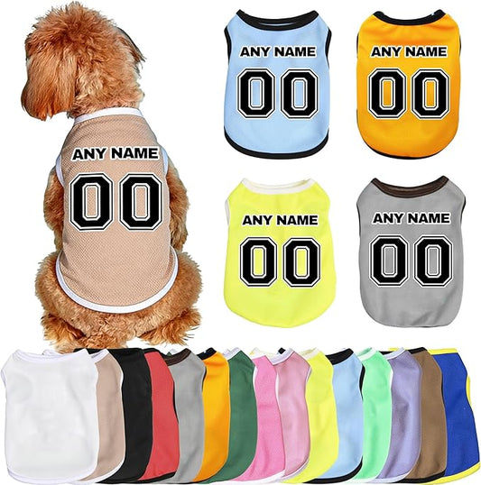 Custom Dog Jersy, Personalized Dog Shirt by Unknown