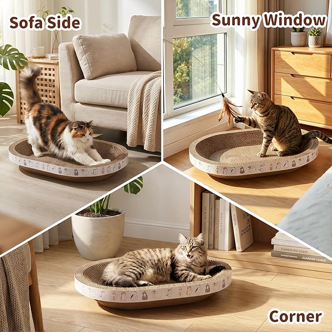 PatiencET Oval Cat Scratcher Lounge - Image 6