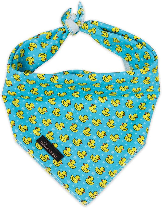 ARING PET Summer Dog Bandanas, Cute Mint Green Yellow Duck Pet Bandana Scarf by ARINGPET