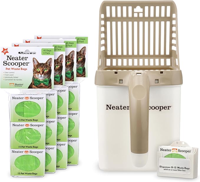 Neater Pet Brands Neater Scooper Standard Cat Litter Scoop, 195 Refill Bags – - Image 4