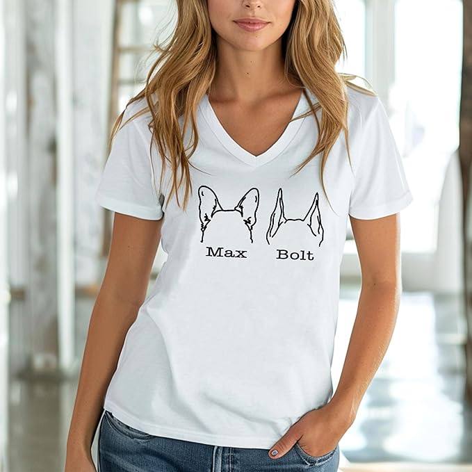 Custom Dog Mom Shirt Personalized Dog Ears Sweatshirt - Image 3