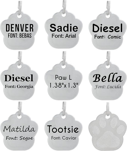 Laser Etched Stainless Steel Pet ID Tags Custom Personalized by Unknown