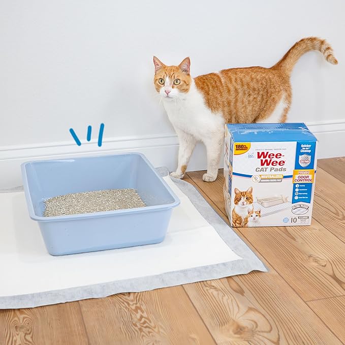 Four Paws Wee-Wee Cat Pee Pads, Disposable Litter Box Mats, Advanced Odor - Image 6