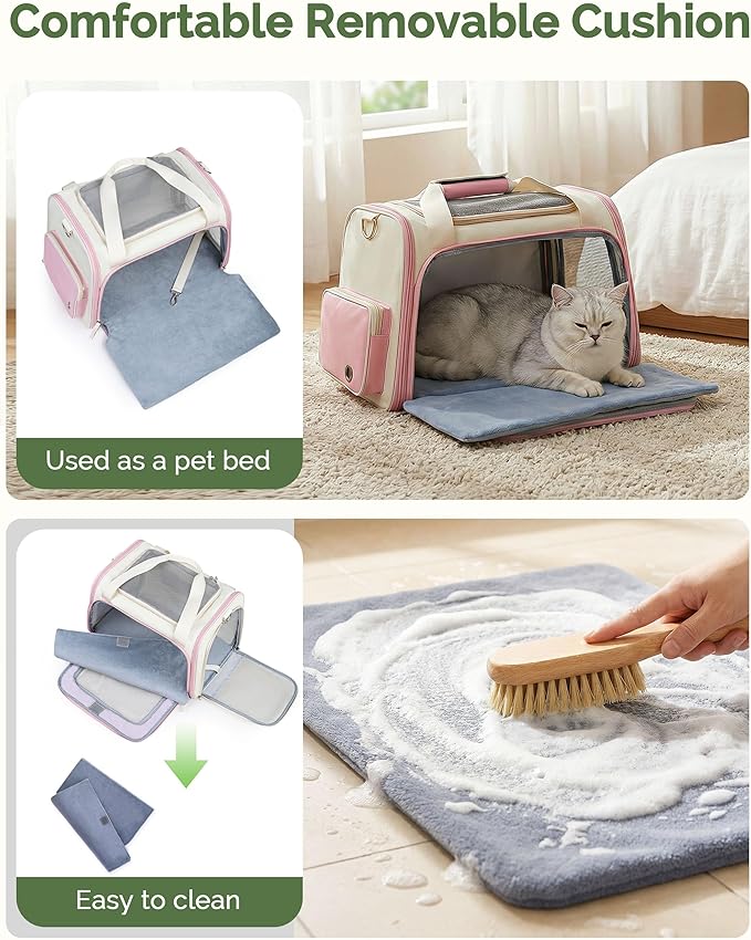 Homespon Soft-Sided Cat Carrier Dog Carrier, 34.5L Airline Approved Pet Carrier - Image 3
