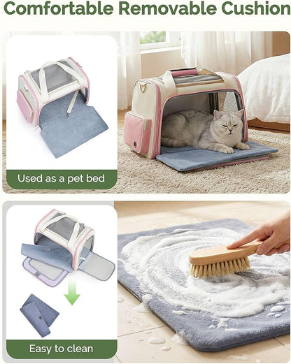 Homespon Soft-Sided Cat Carrier Dog Carrier, 34.5L Airline Approved Pet Carrier - Image 3