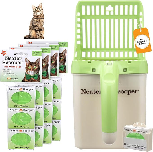 Neater Pet Brands Neater Scooper Standard Cat Litter Scoop, 195 Refill Bags – by NeaterPetBrands
