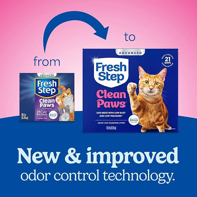 Fresh Step Advanced Clean Paws Multi Cat Clumping Cat Litter - Image 2