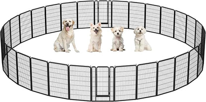 Yaheetech Dog Playpen Outdoor, 47 inch 32 Panels Dog Pen Indoor Heavy Duty by Unknown
