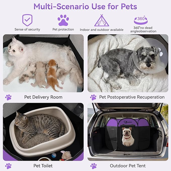 Siedihit Dog Playpen, Puppy Pet Playpen, Dog Crate Tent Cage Indoor/Outdoor - Image 3